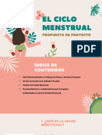 Presentación Proyecto Ciclo Menstrual Ilustrativo Rosa Beige