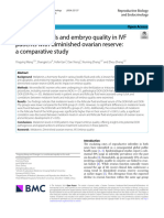 Melatonin Levels and Embryo Quality in IVF Patients With Diminished Ovarian Reserve: A Comparative Study