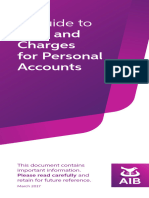 A Guide To Fees and Charges For Personal Accounts