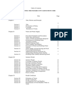 Table of Contents - Sanitation Code