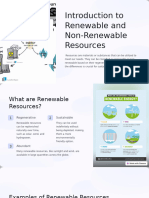 Introduction To Renewable and Non Renewable Resources