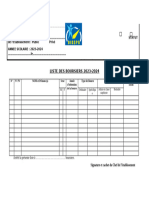 Fiche de Suivi (Classe Intermédiaire)