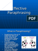 How To Paraphrase