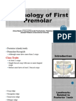 Lec#2, 3 (Morphology of First Premolar)