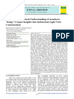 Towards An Empirical Understanding of Bring': Corpus Insights Into Indonesian Light Verb Constructions