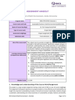 Assignment Handout - DR Sanjay G Patil