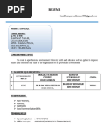 Kalegura Saikumar CV