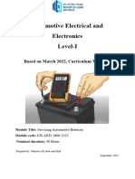 Automotive Electrical and Electronics Level-I: Based On March 2022, Curriculum Version 1