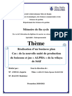 Thème: Mémoire de Fin Cycle