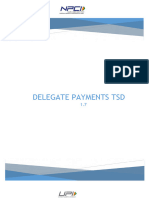 Delegate Payments TSD v1.7