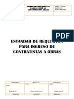 Estándar para Ingreso de Contratistas Rev06