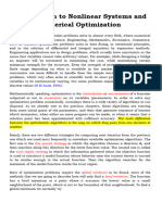 Introduction To Nonlinear Systems and Numerical Optimization