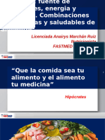 Alimentos Fuente de Sensaciones, Nutrientes y Energía. Combinaciones Estrategicas y Saludables. Presentación Fastmed 2024