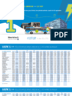 La Fiche Horaire de La Ligne 1