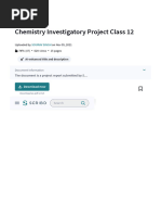 Chemistry Investigatory Project Class 12 - PDF - Fermentation - Carbohydrates