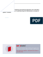 Jurnal 4-The Effect of Contextual Teaching and Learning Approach and Motivation of Learning On The Ability of Understanding The Mathema