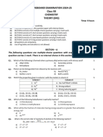 1st Pre Board Class XII Chemistry 2024-25 Finalised Word Document