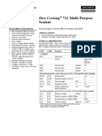 Dow Corning 732 Multi-Purpose Sealant Datasheet