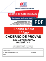 Caderno de Provas - Ensino Medio - 1 Ano 20241115