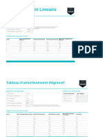 Modele de Tableau Amortissement Lineaire Et Degressif