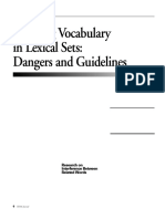 Learning Vocabulary in Lexical Sets