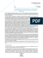 Décision A.L. Et E.J. C. France - Captation Des Données Des Utilisateurs d'EncroChat Et Transmission Aux Autorités Britanniques - Requêtes Irrecevables