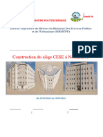 Rapport de Stage S4:: Construction Du Siège CESE À Nouakchott