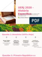 UERJ 2020 Historia Especifica