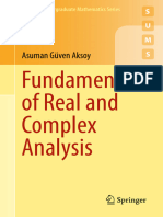 Fundamentals of Real and Complex Analysis: Asuman Güven Aksoy