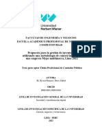 Propuesta para La Gestión de Inventarios Utilizando Una Metodología de Control Interno en Una Empresa Mype Multimarca, Lima 2022