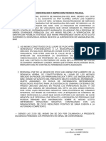 Acta de Constatacion y Inspeccion Tecnico Policial