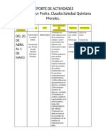 Reporte de Actividades Maestra Sol