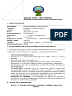 Derecho Procesal Penal Jhonna Plan de Trabajo 3