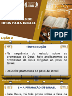 Slides Da Lição 2 - As Promessas de Deus para Israel - Pr. Caramuru Afonso Francisco