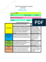 1er Grado 1er Reporte 2024-2025