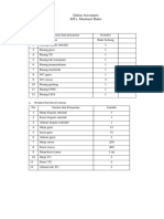 Daftar Inventaris MTs. Manbaul Bahri