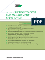 Introduction To Cost Management Accounting