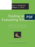 Denise E. Finding and Evaluating Evidence - Systematic Reviews and Evidence-Based Practice-Oxford University Press (2011)