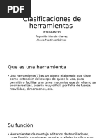 Clasificaciones de Herramientas