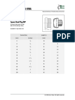 16a BSP Fittings - Square Head Plug