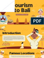 Yellow Illustrative Tourism To Bali Presentation