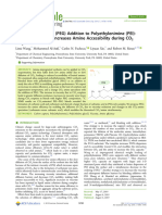 Polyethylene Glycol (PEG) Addition To Polyethylenimine (PEI) - Impregnated Silica Increases Amine Accessibility During CO2 Sorption