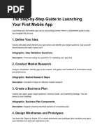 The Step-By-Step Guide To Launching Your First Mobile App