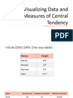 Measures of Central Tendency and Spread