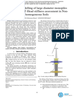 Numerical Modelling of Large Diameter Mo