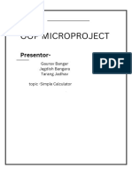 Oop Microproject PDF