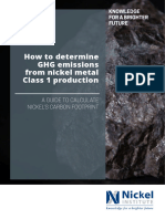 How To Determine GHG Emissions From Nickel Metal Class 1 Production