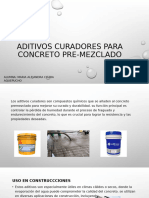 Aditivos Curadores para Concreto Pre-Mezclado