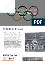 How Politics Affected The Olympic Games