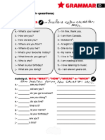 Koalatext Grammar Activity Worksheets WH Questions